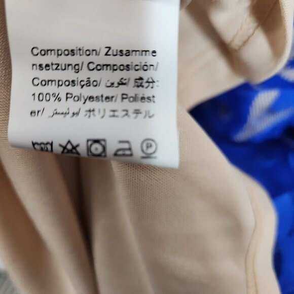 Shein V-neck Floral Lace‎ Dress in royal blue Size US 4 - Picture 6 of 6